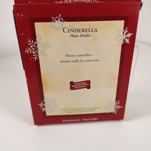 Hallmark 2002 Disney Princess Cinderella Castle Photo Holder Keepsake Ornament - Picture 3 of 4